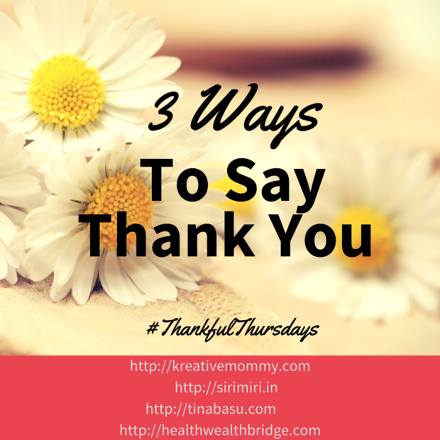 3 ways to Say Thank You 