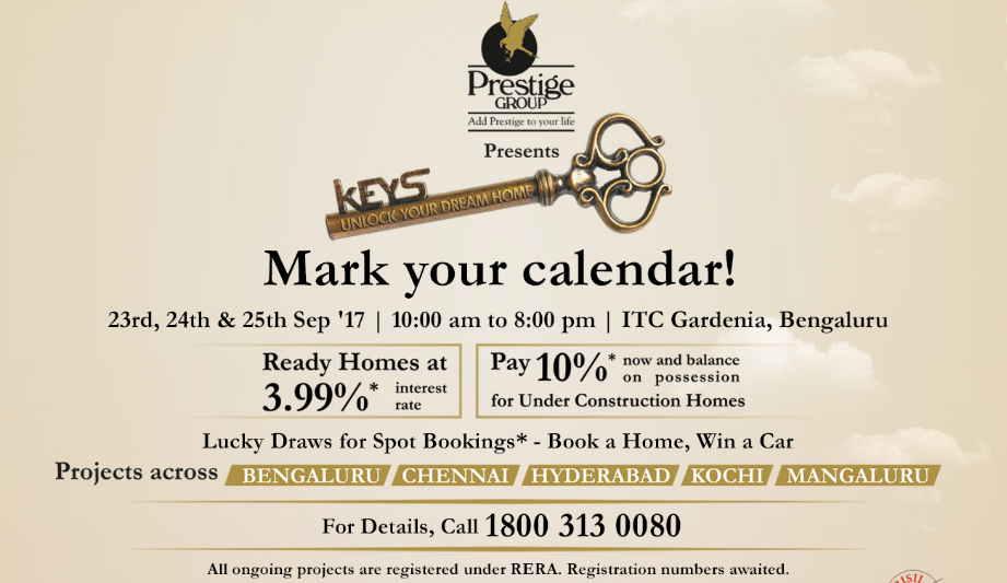 prestige keys property expo in bangalore