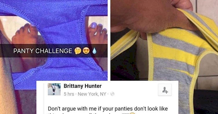 internet fads - Panty Challenge