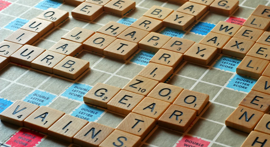 scrabble board game