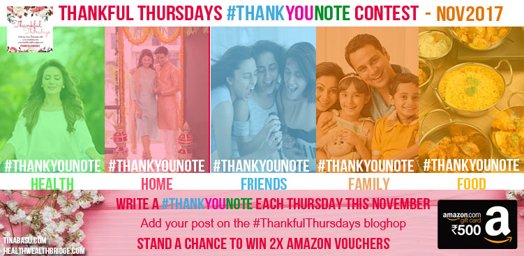 thankful thursday #ThankYouNote contest