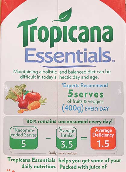tropicana essentials