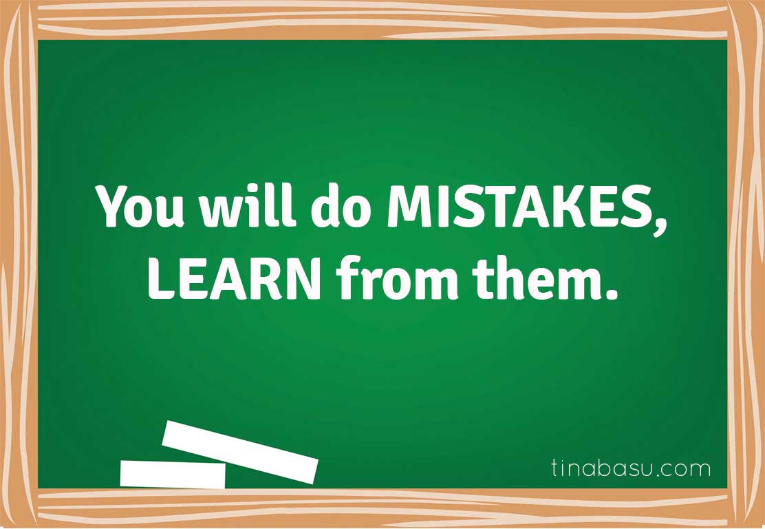 learn from mistakes life lessons learned