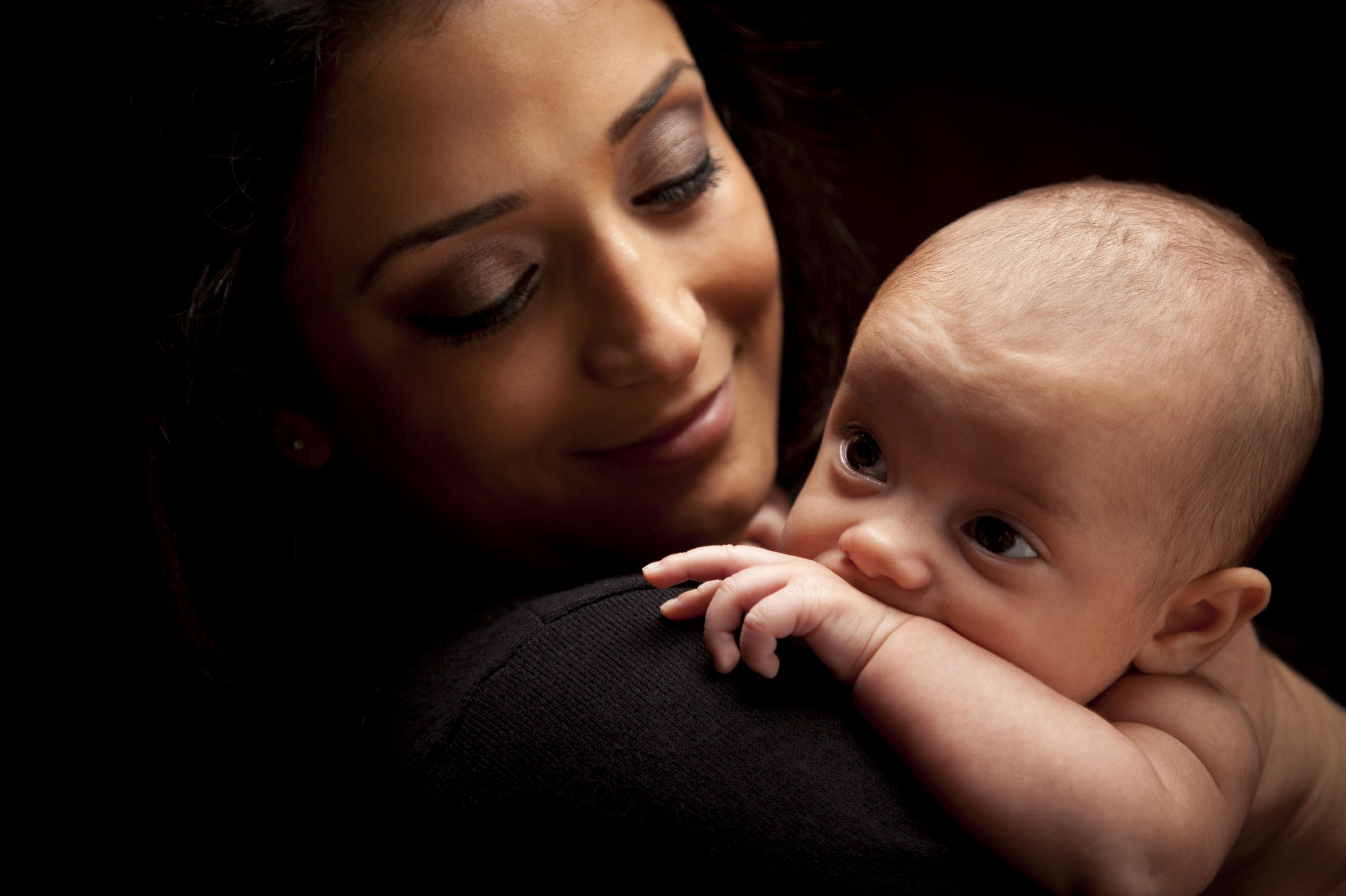 womanhood mom and baby