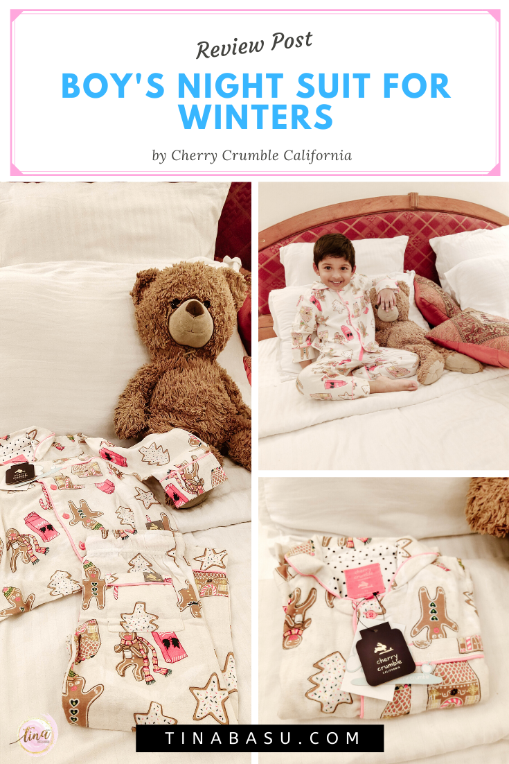 Cherry Crumble California Clothes Review: Winter Night Suit for boys