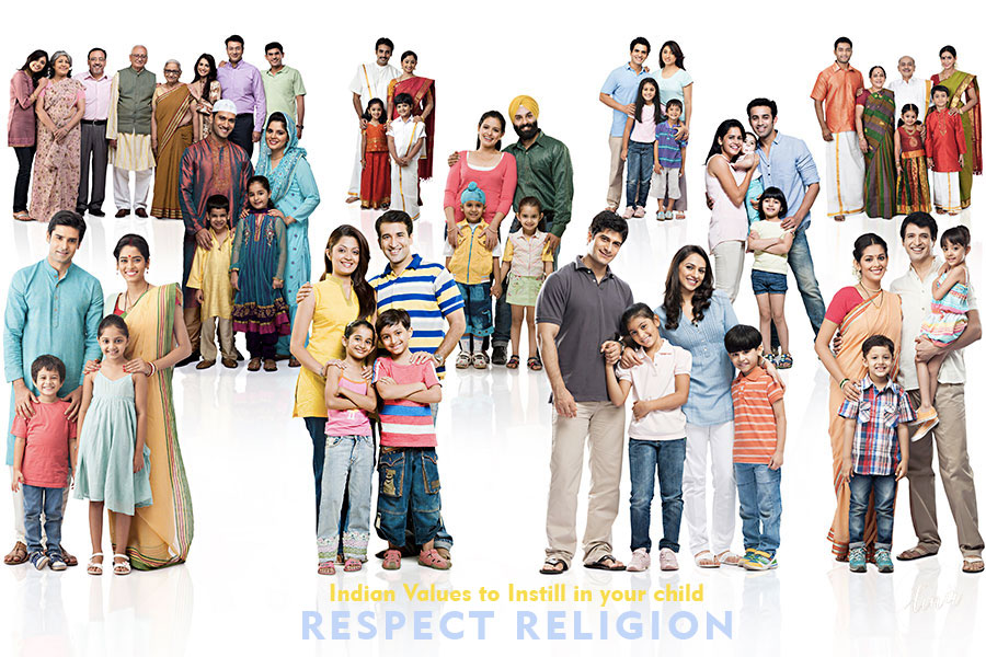 indian values to instill in your child - RESPECT RELIGION