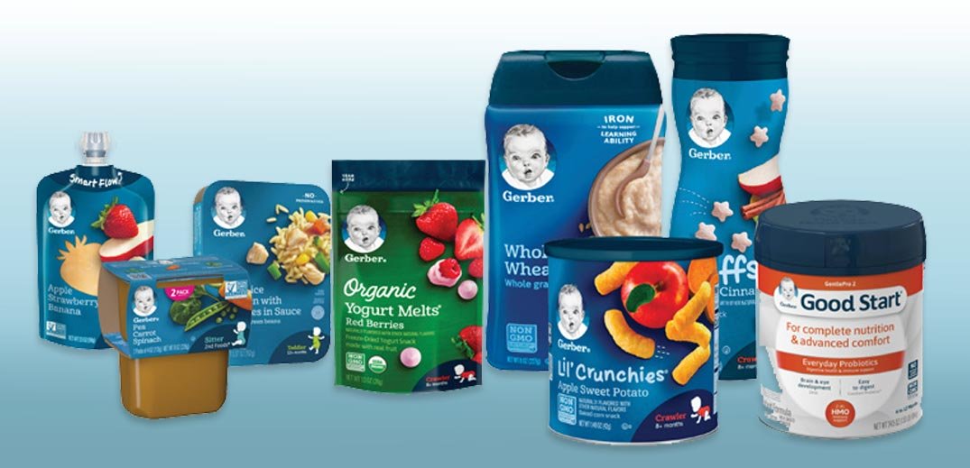 Nestle Gerber Baby Food and Organic products 