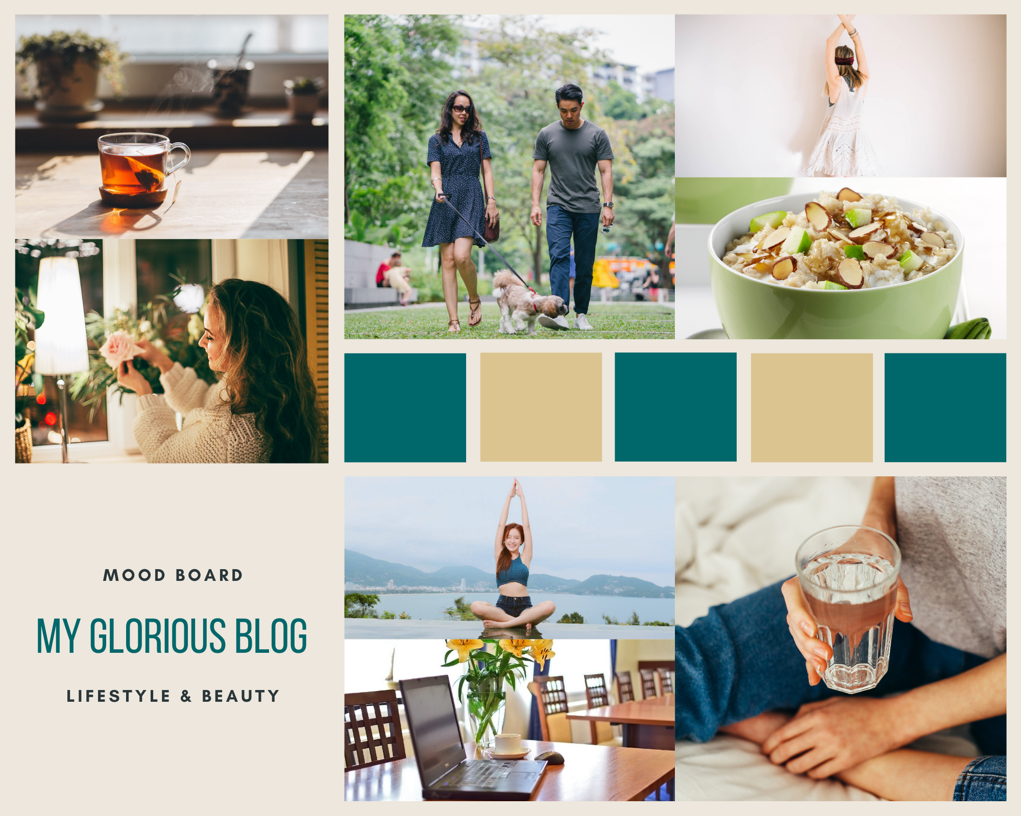 How To Create A Blog Logo For Your Lifestyle Blog - Mood Board color palette