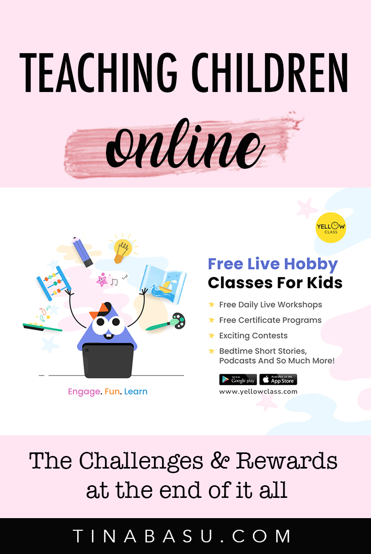 Teaching children online yellow class 