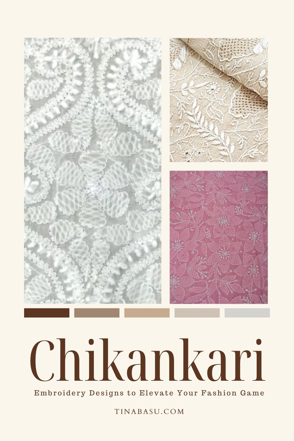 5 chikankari embroidery designs you must know